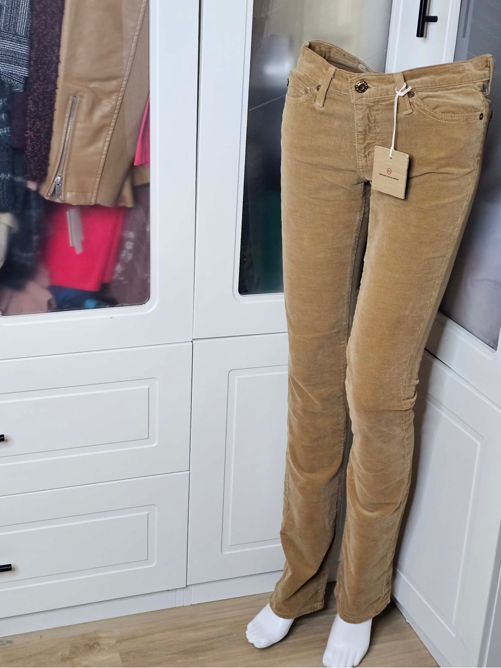 Ag Adriano Goldschmied Camel Corduroy Bootcut Pants
